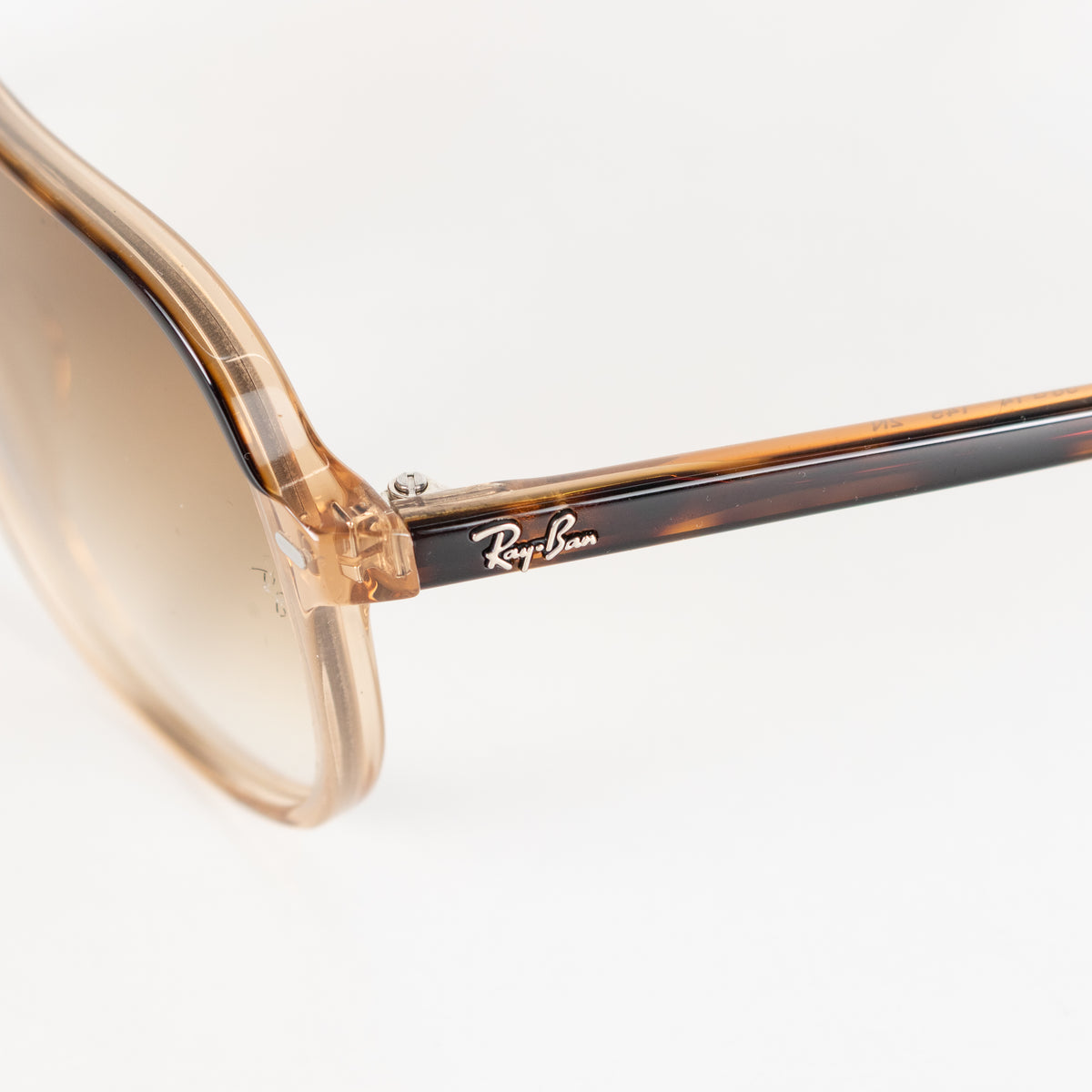 Ray-Ban Brown Havana Acetate Square Frame Bill Sunglasses