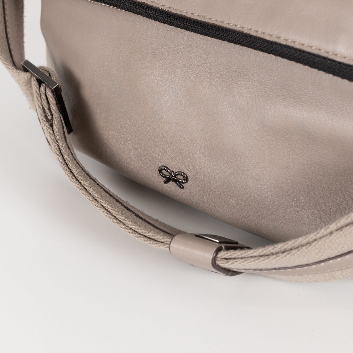 Anya Hindmarch Taupe Maxi Zip Crossbody Bag