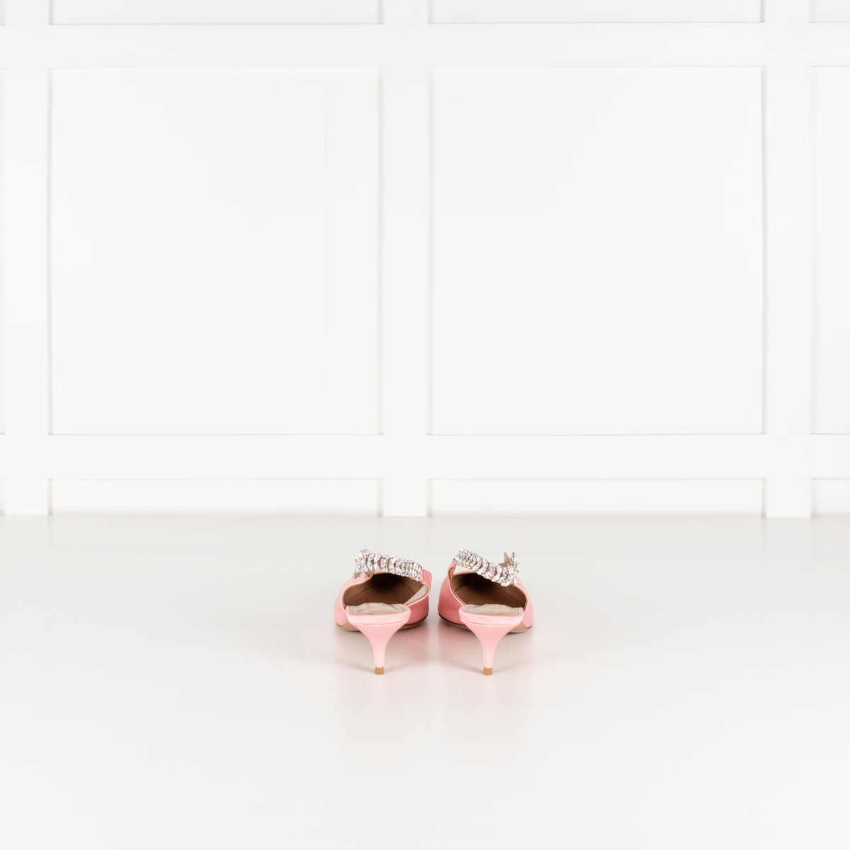 Aquazzura Portrait of a Lady Pink Crystal Slingback