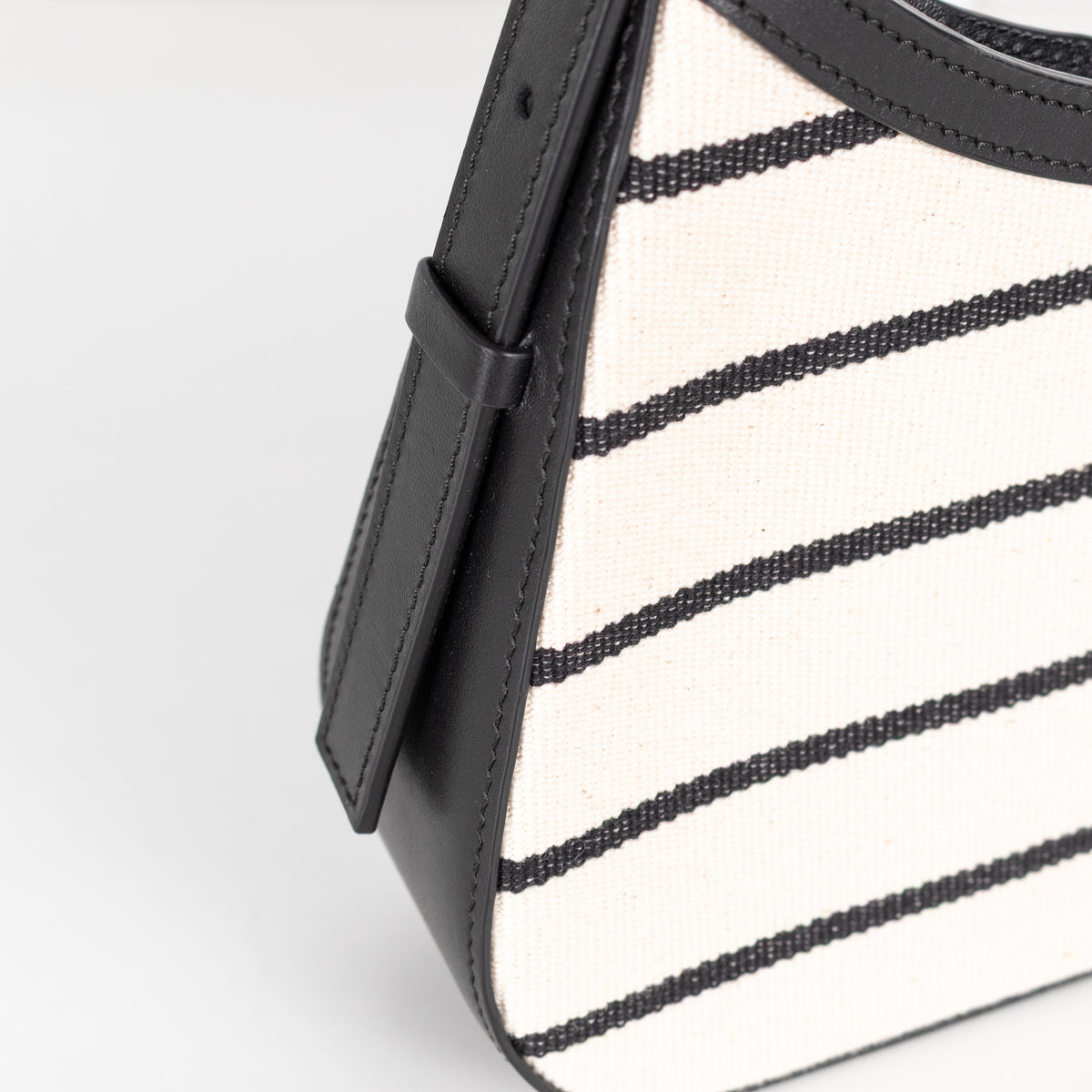 DeMellier Tokyo Striped Shoulder Bag Black