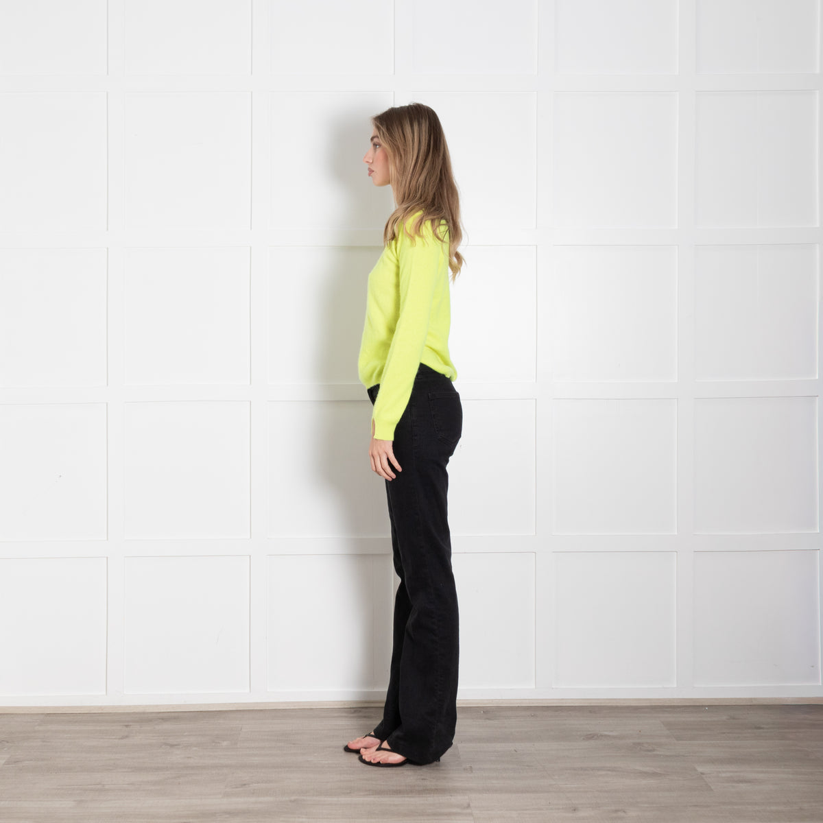 Notshy Neon Yellow  Cashmere Sweater
