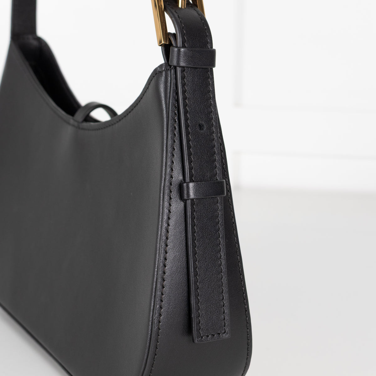 DeMellier Tokyo Striped Shoulder Bag Black