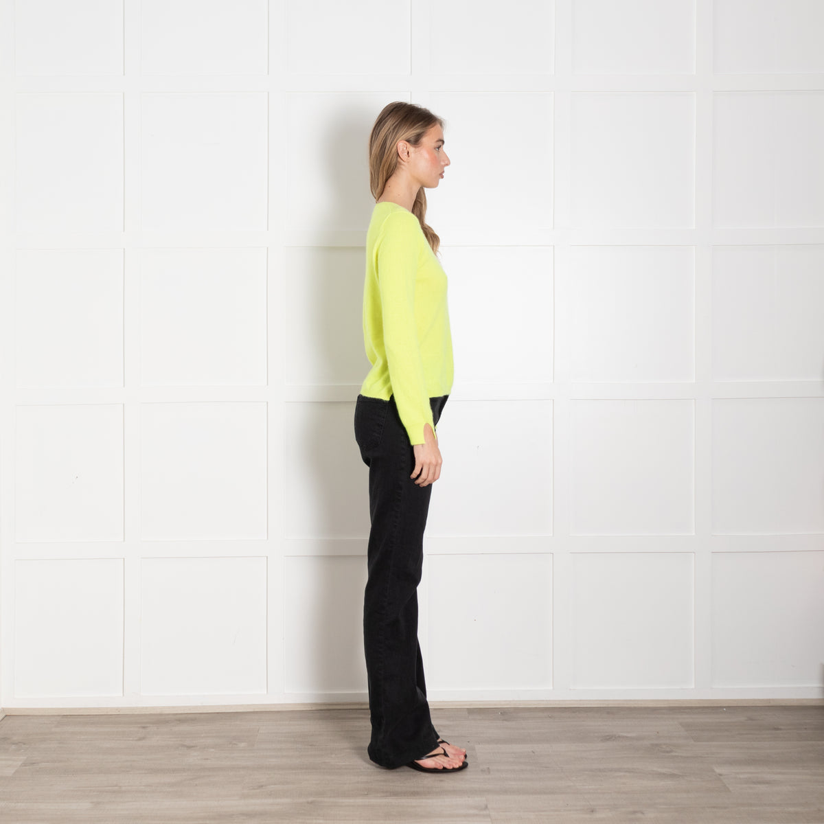 Notshy Neon Yellow  Cashmere Sweater