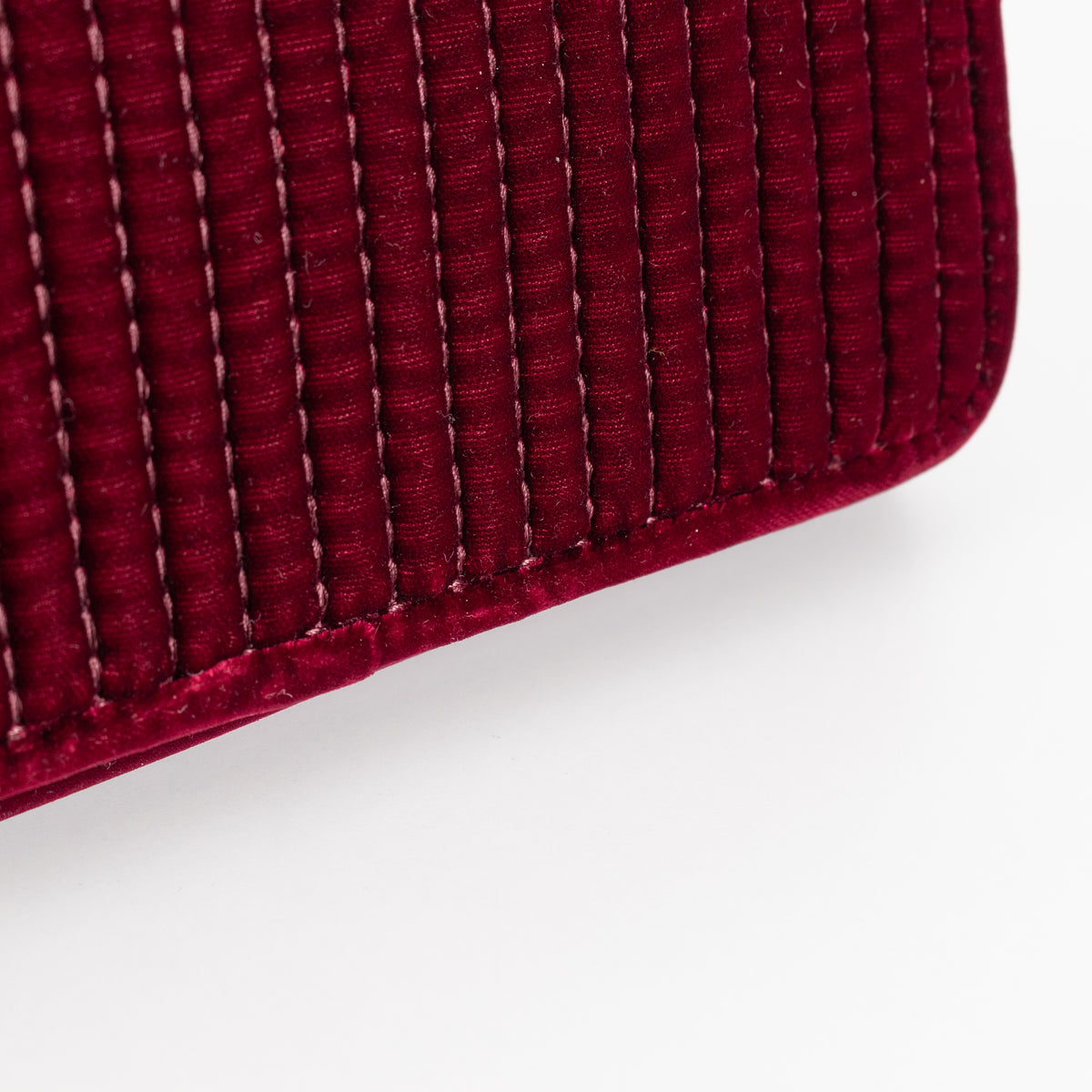 Jimmy Choo Burgundy Velvet Fold Over Clutch