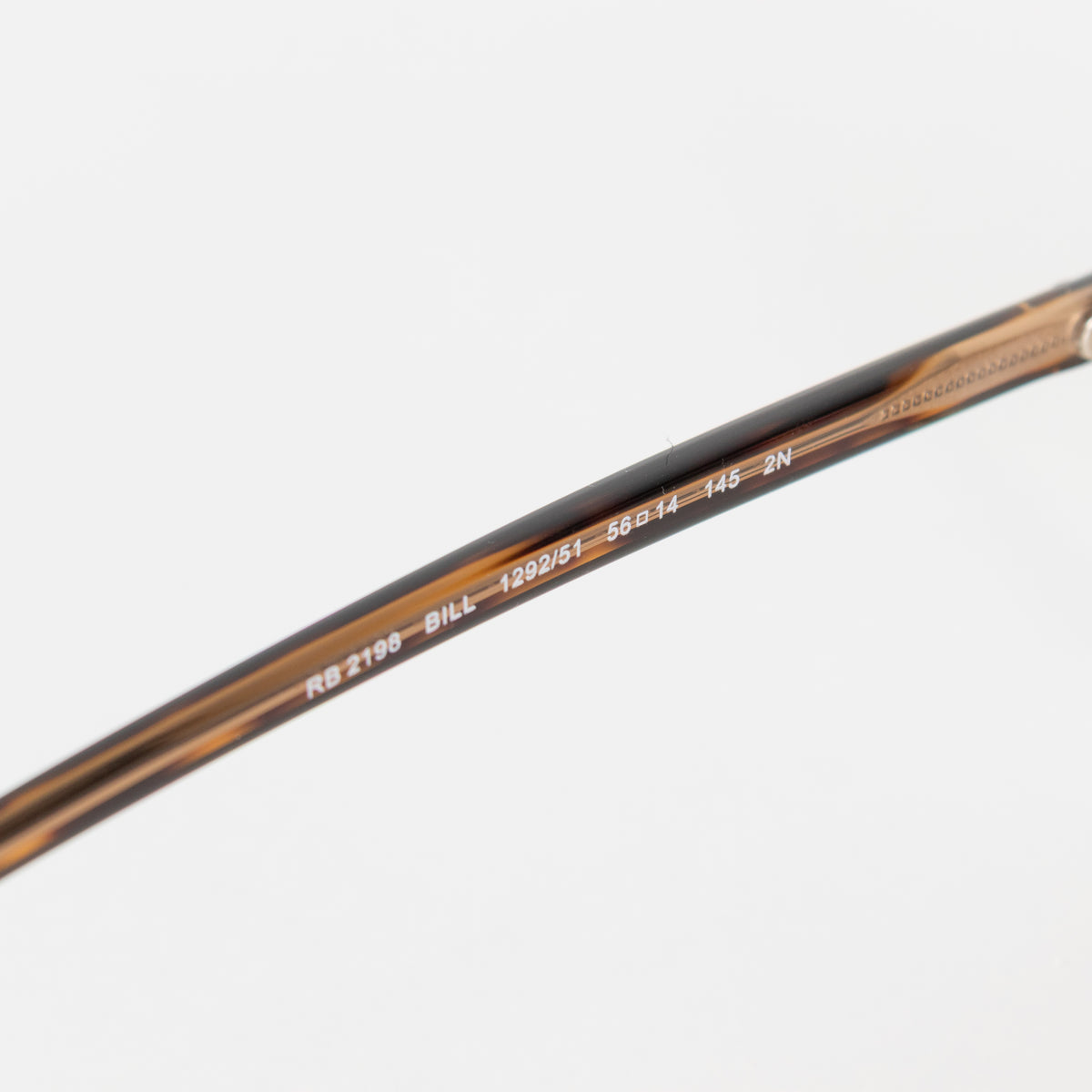 Ray-Ban Brown Havana Acetate Square Frame Bill Sunglasses