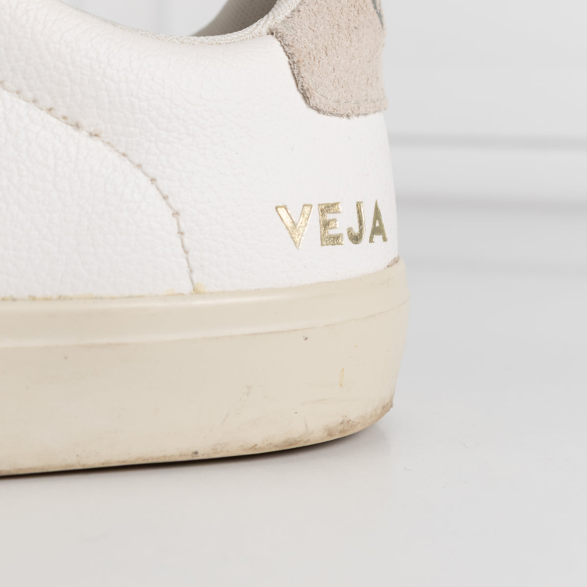 Veja White Leather Lace Up Trainers