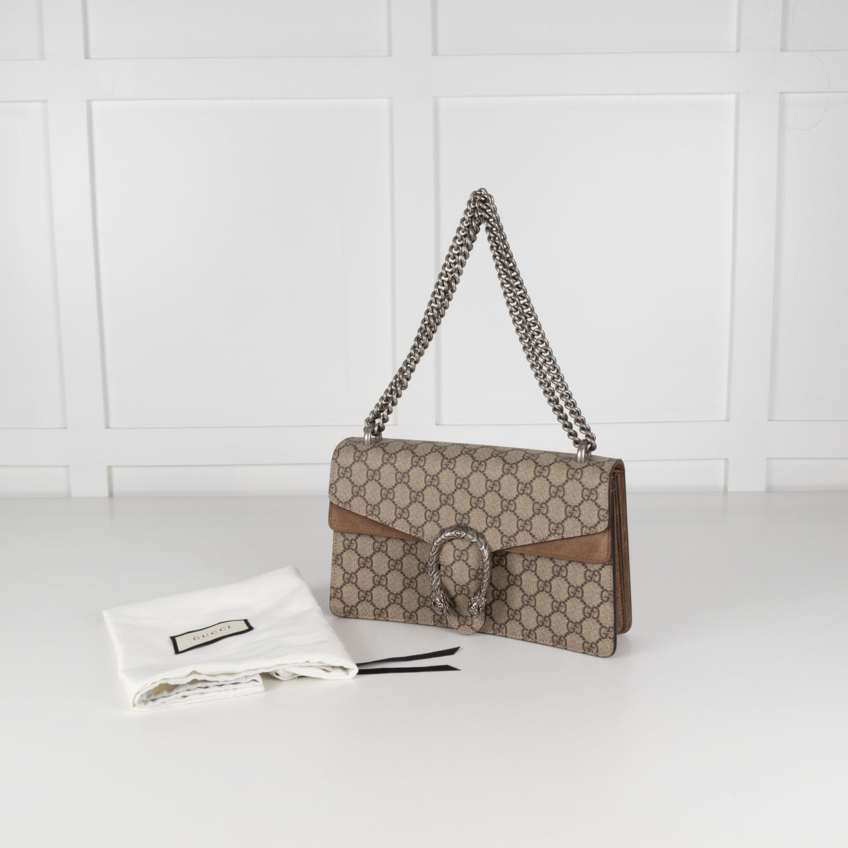 Gucci GG Supreme Monogram Small Dionysus Shoulder Bag