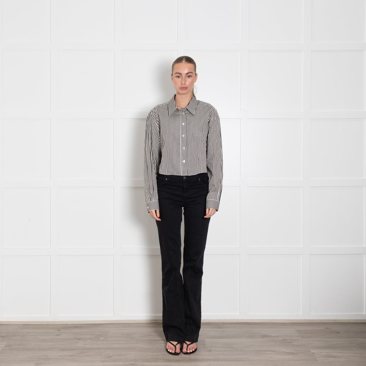 Isabel Marant Etoile Fleora Crop Shirt Stripe