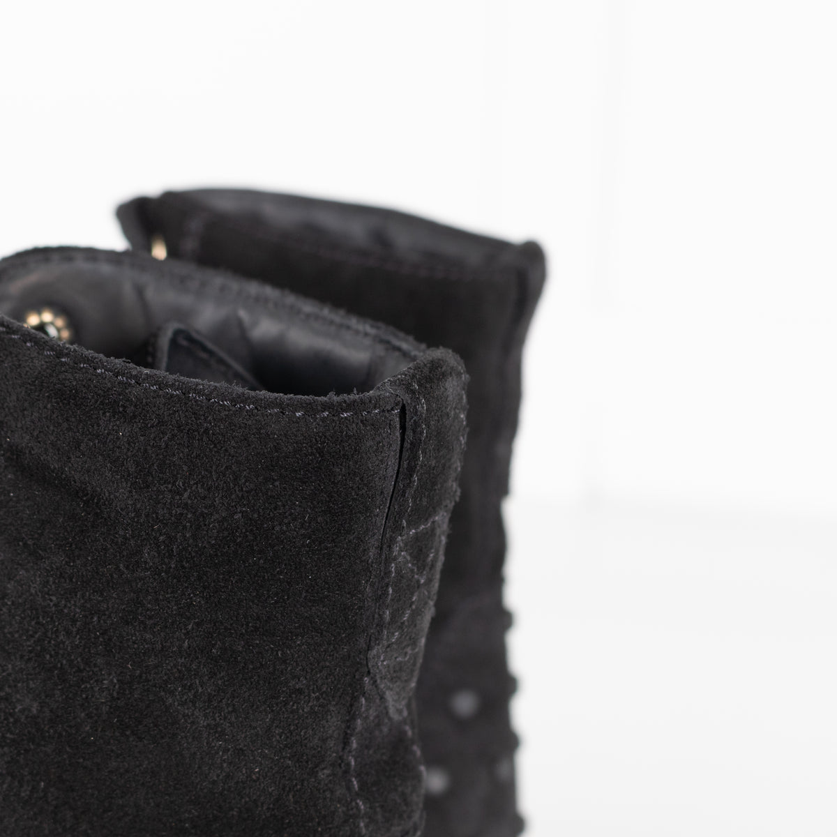 Tod's Black Suede Platform Lace Up Ankle Boots