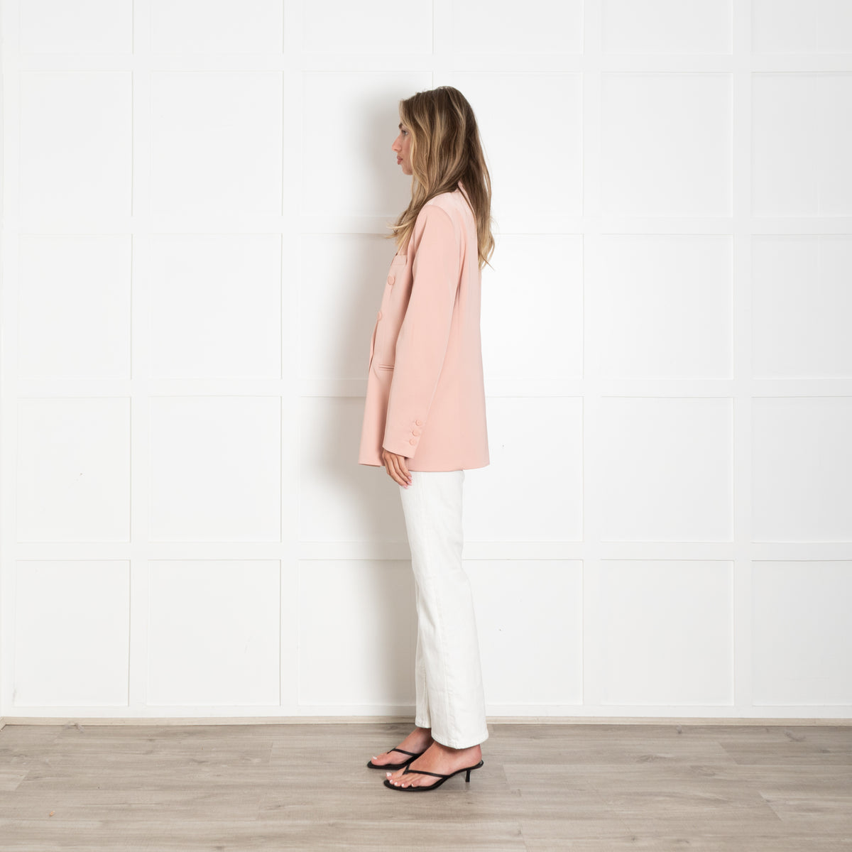 Pinko Blush Pink Double Breasted Blazer