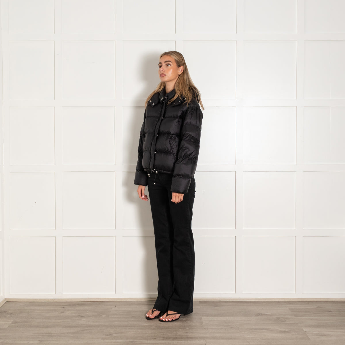Claudie Pierlot Black Quilted Short Puffer Jacket