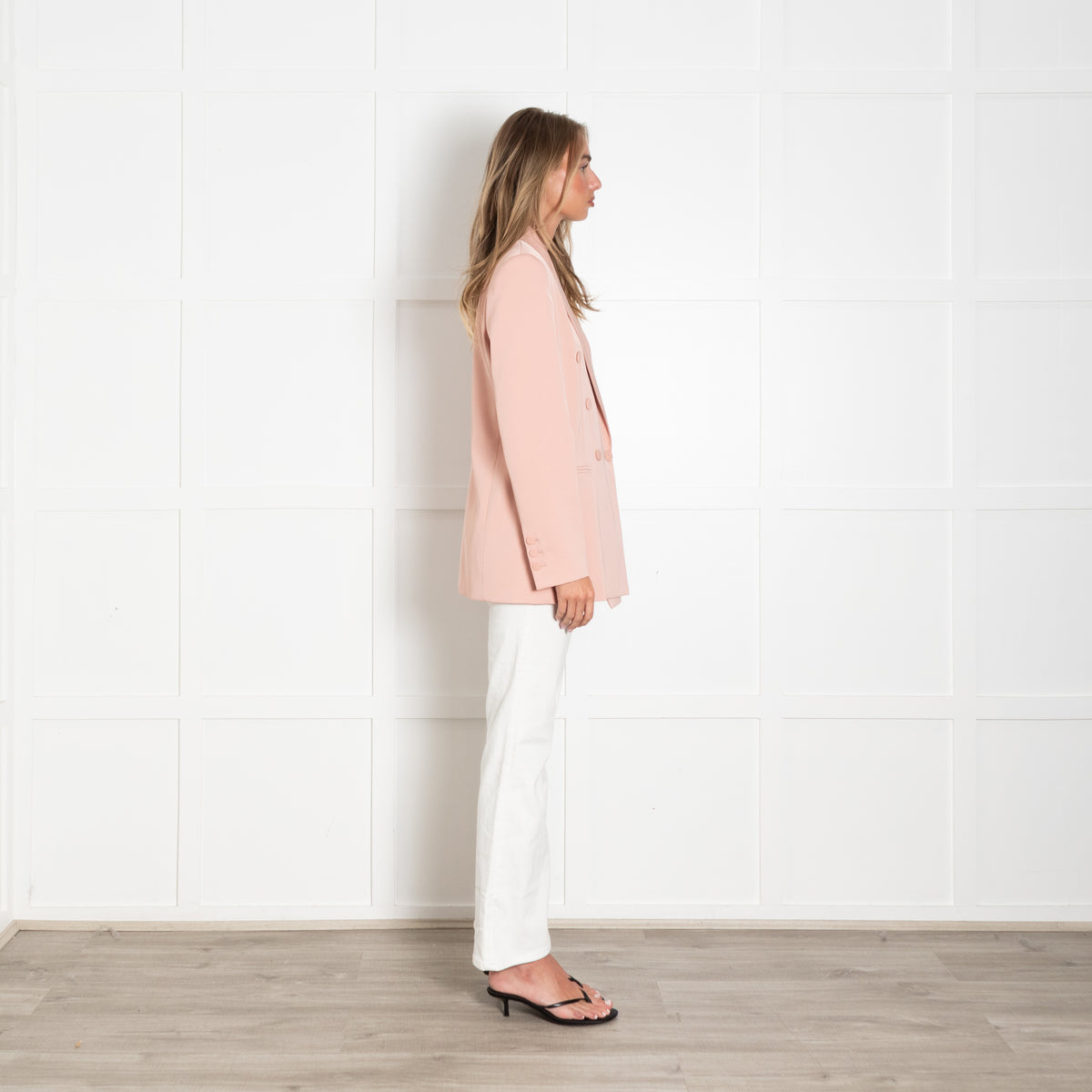 Pinko Blush Pink Double Breasted Blazer