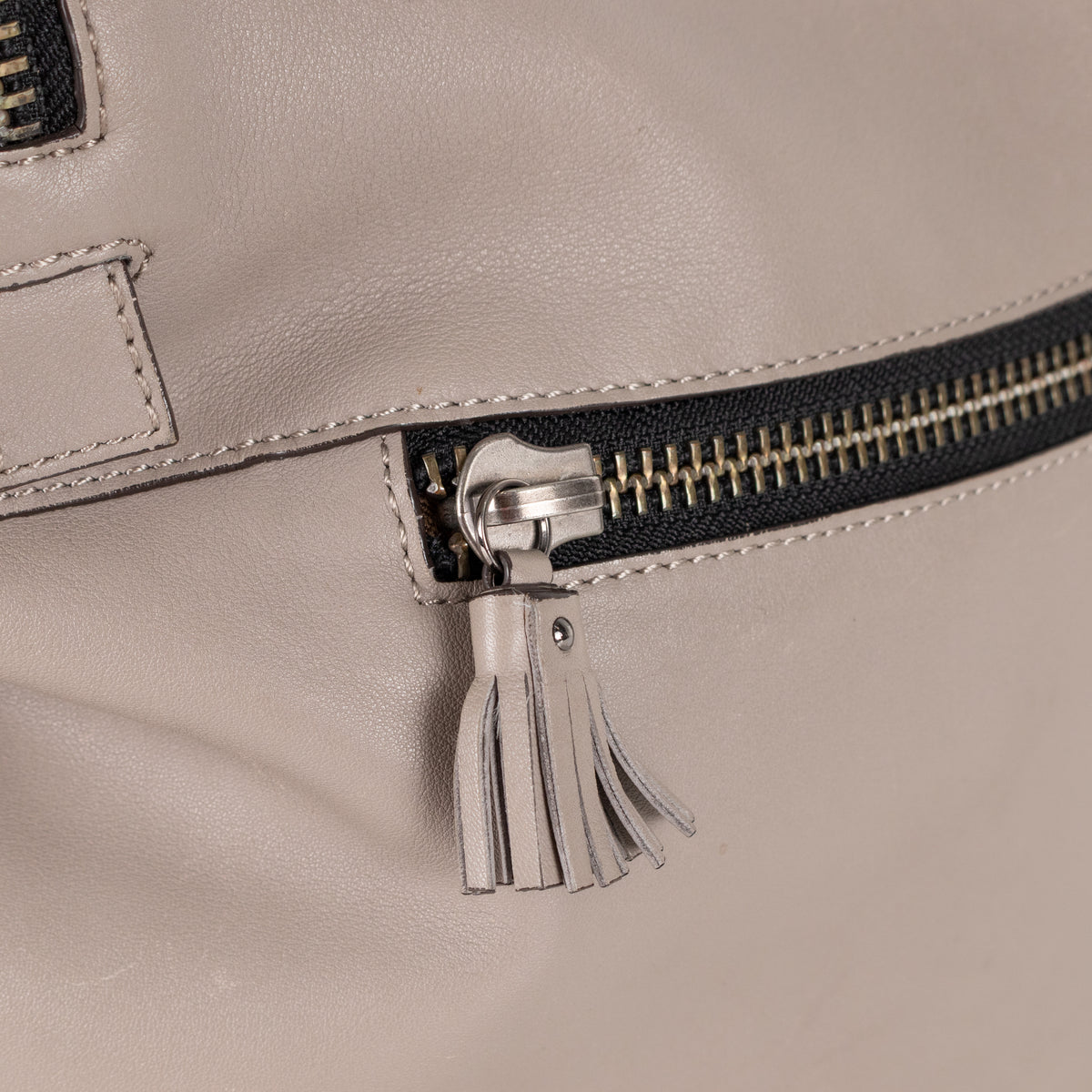 Anya Hindmarch Taupe Maxi Zip Crossbody Bag