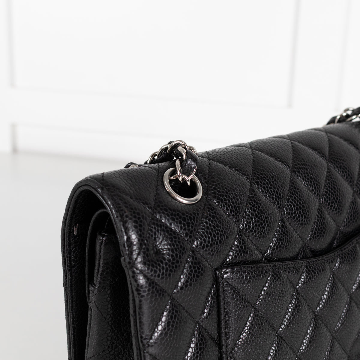 Chanel Black Caviar Medium Double Flap