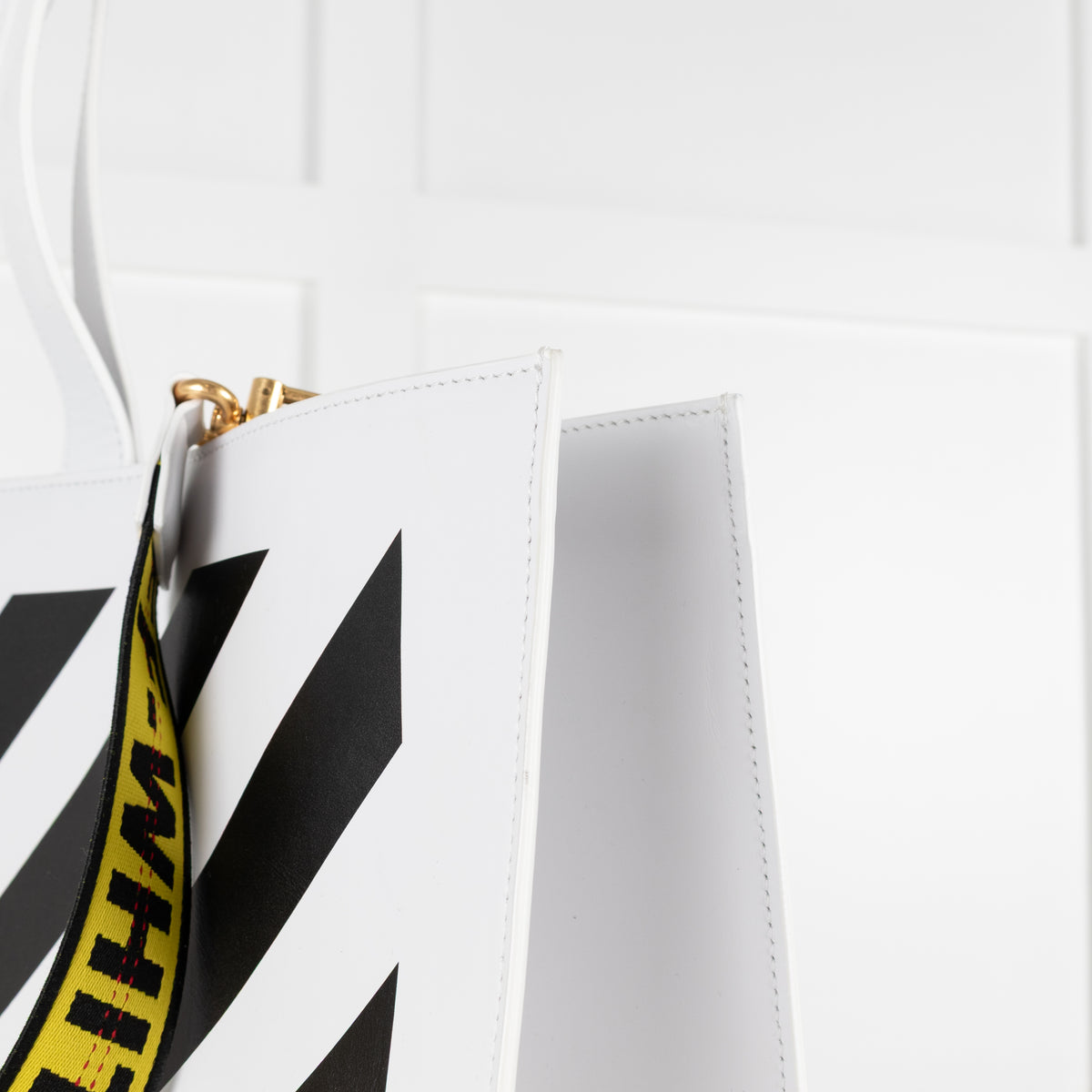 Off White Diag Hybrid White Large Shopper