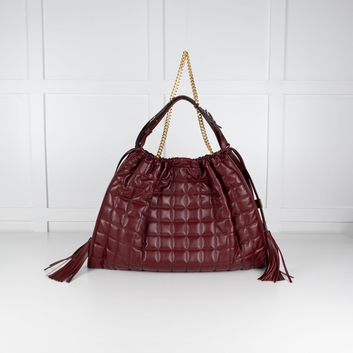 Gucci Burgundy Large Deco Tote
