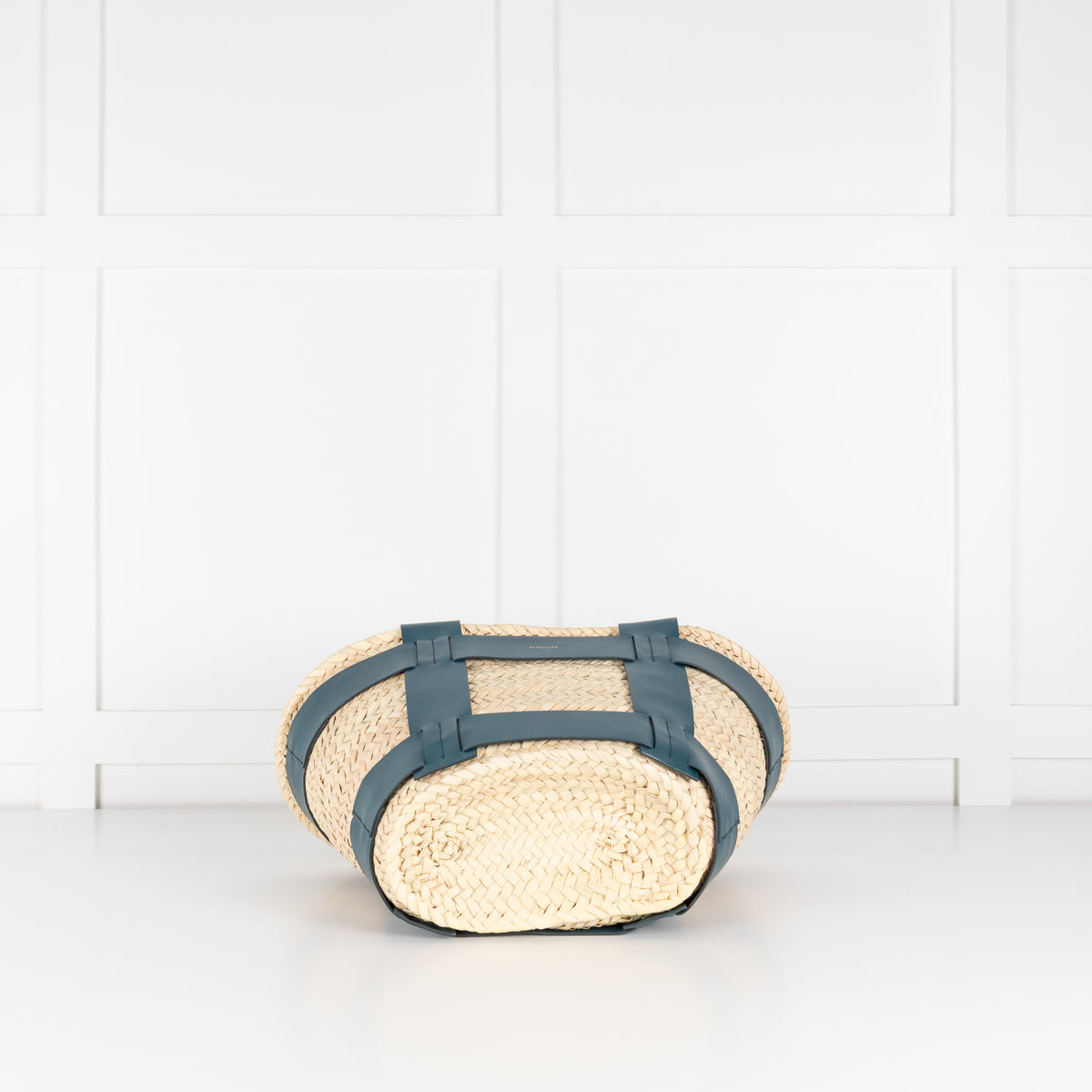 DeMellier Santorini Basket with Green Leather