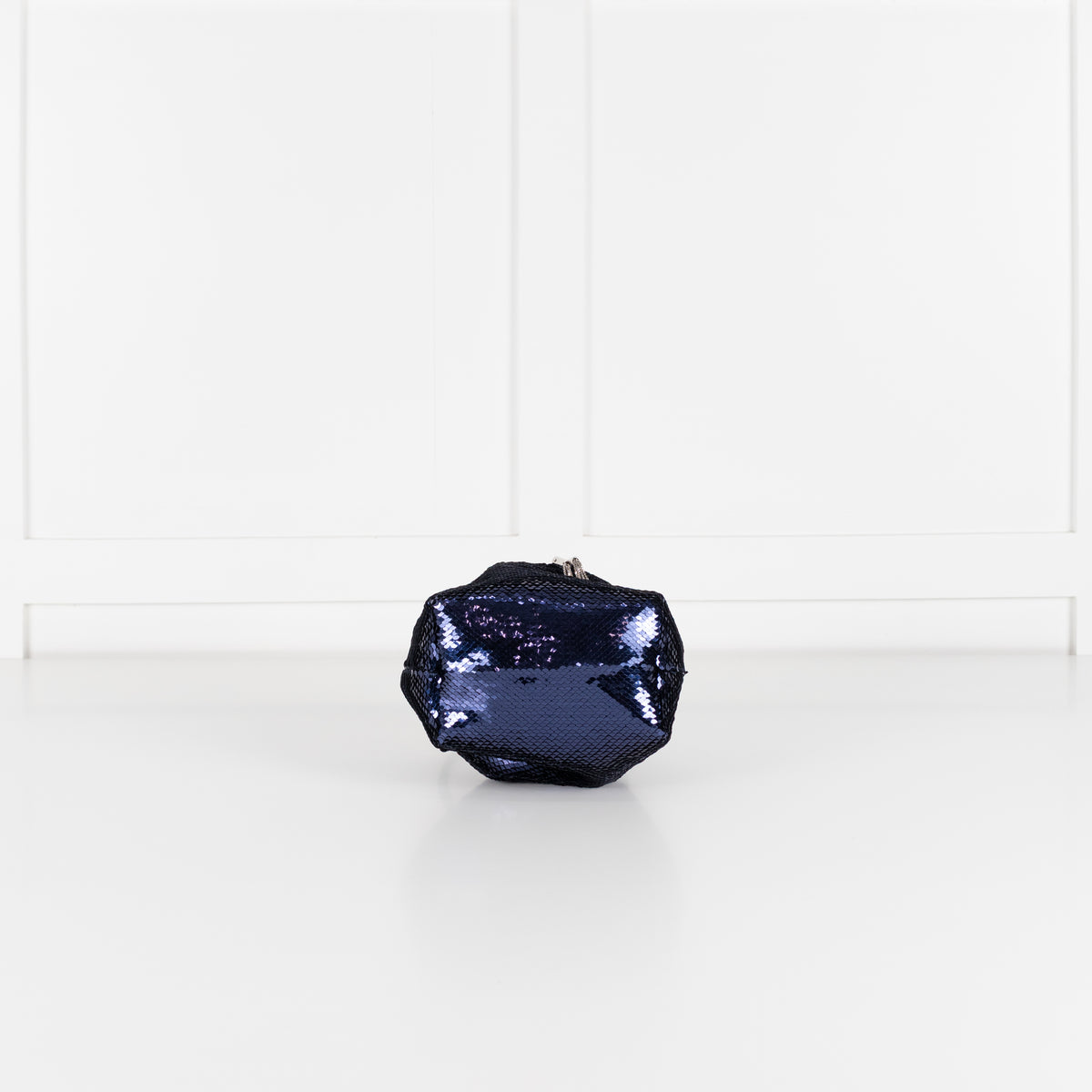 Jimmy Choo Blue Sequin Bon Bon Bag