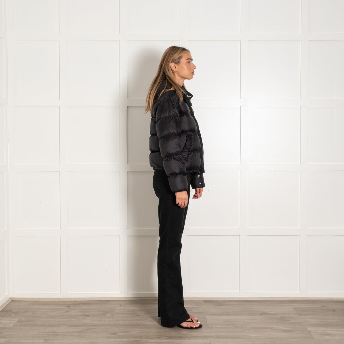 Claudie Pierlot Black Quilted Short Puffer Jacket