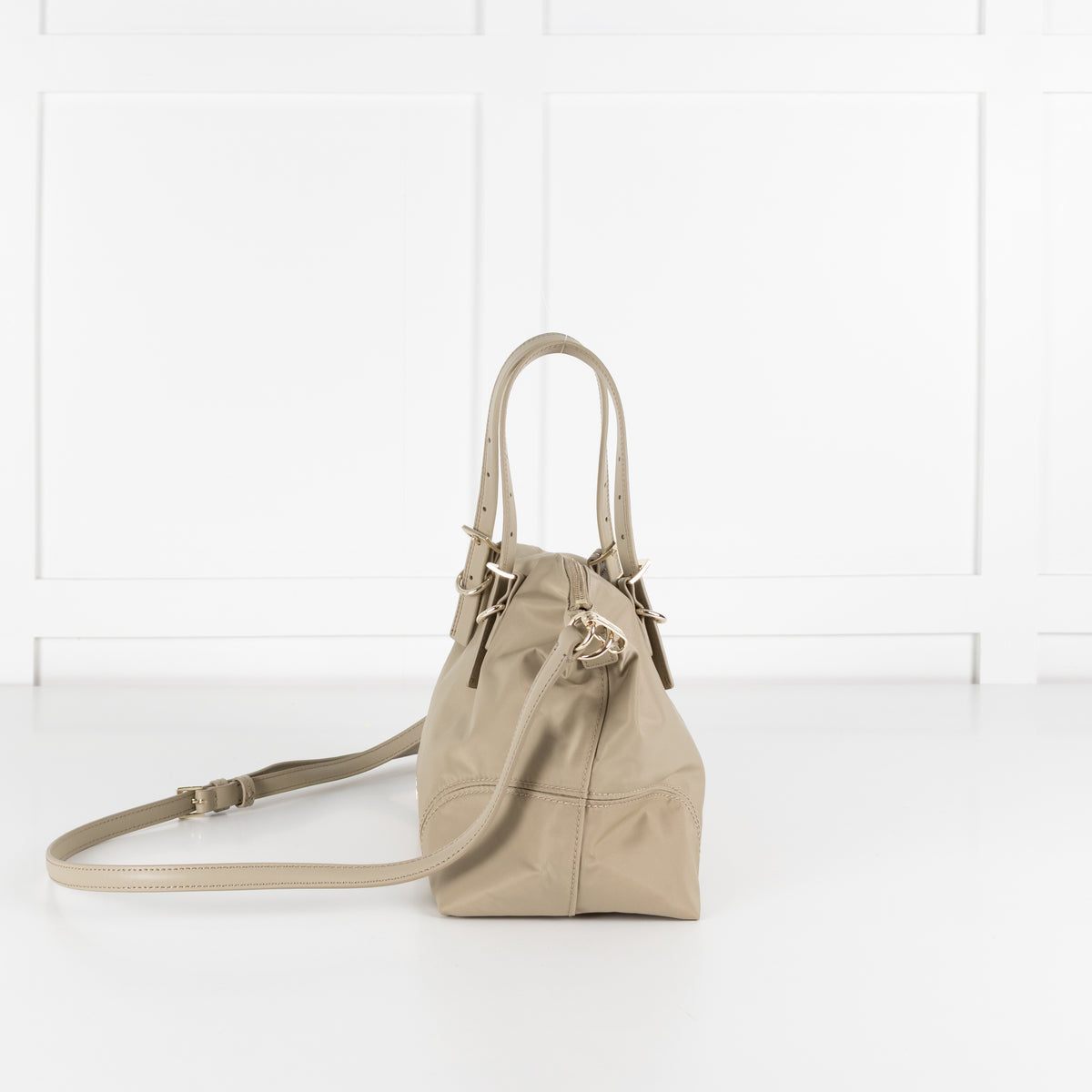 Bimba Y Lola Sage Green Nylon Crossbody Bag