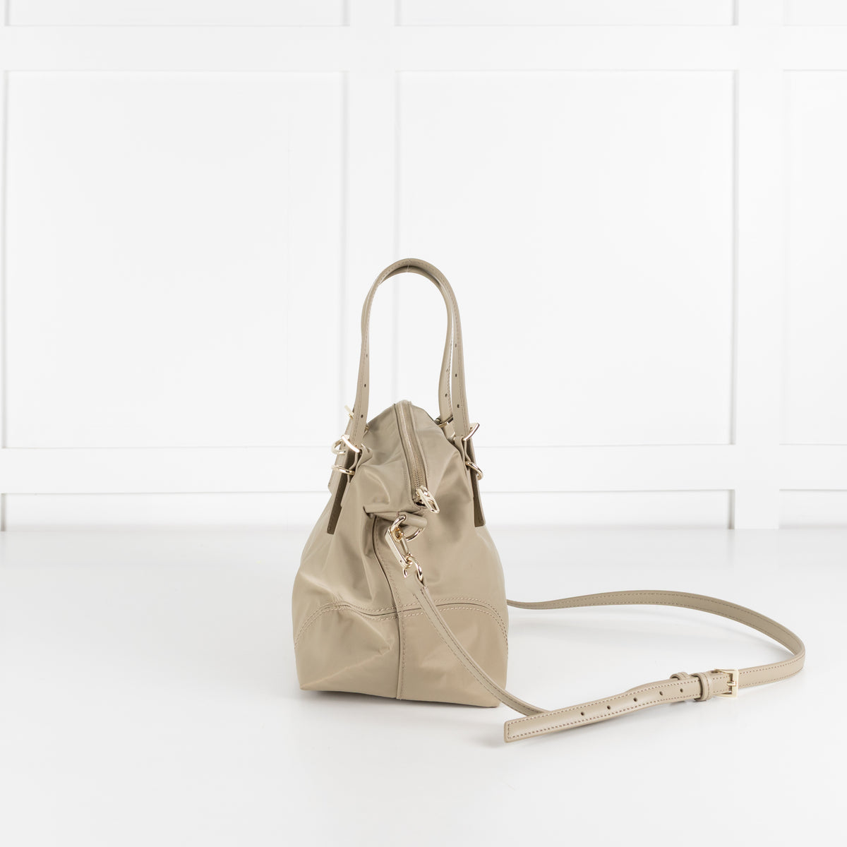 Bimba Y Lola Sage Green Nylon Crossbody Bag