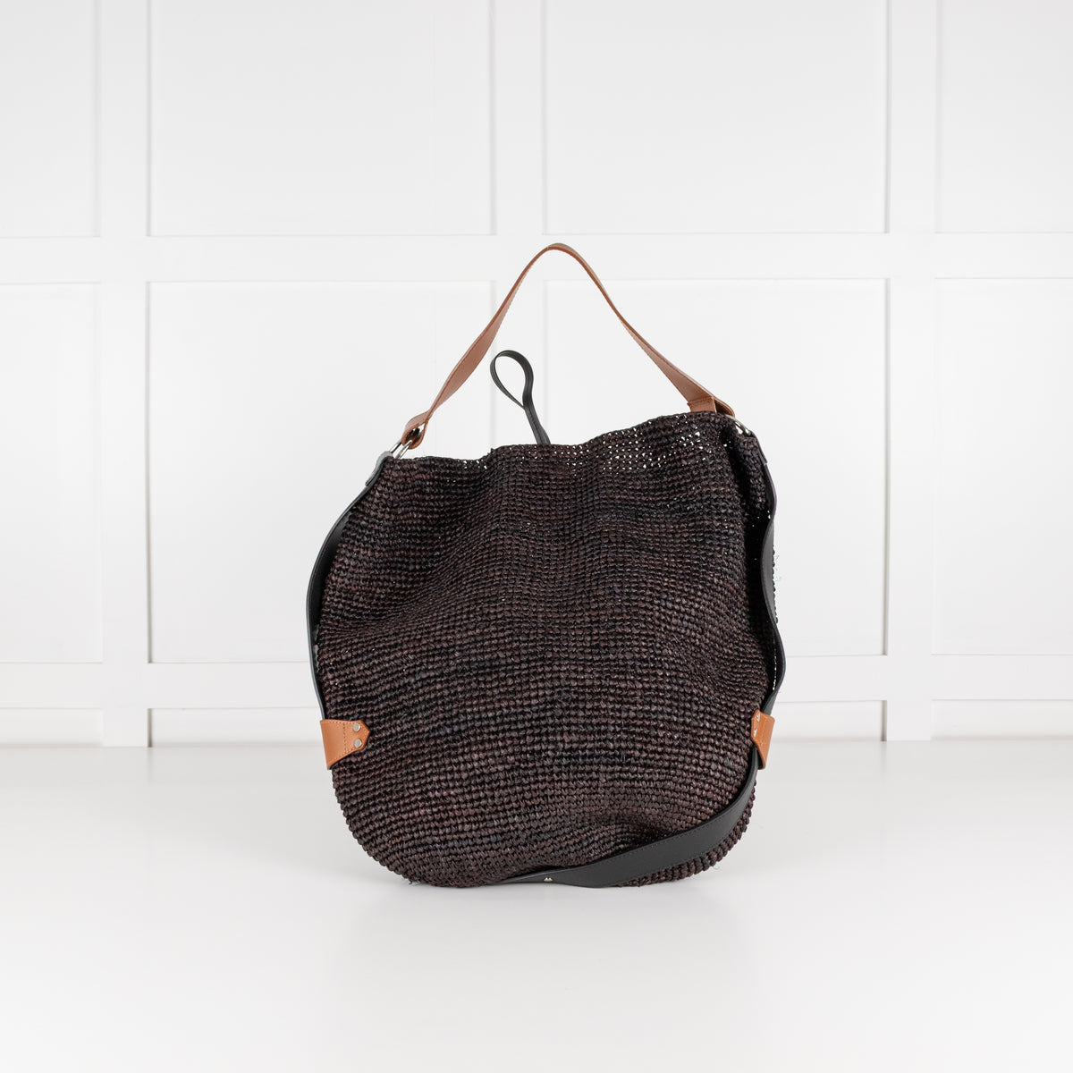 Isabel Marant Brown Raffia Bayia Bag