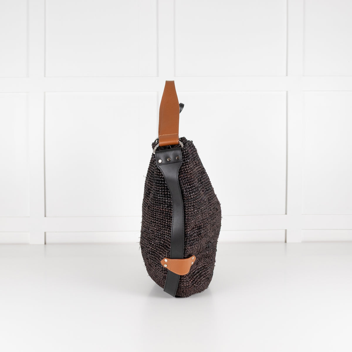 Isabel Marant Brown Raffia Bayia Bag