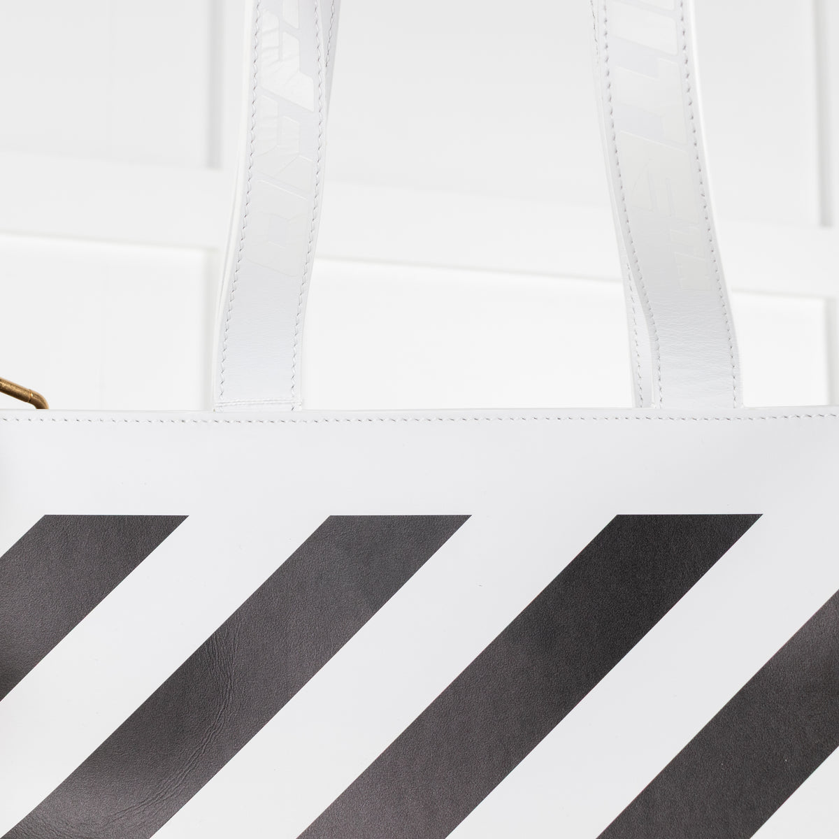 Off White Diag Hybrid White Large Shopper