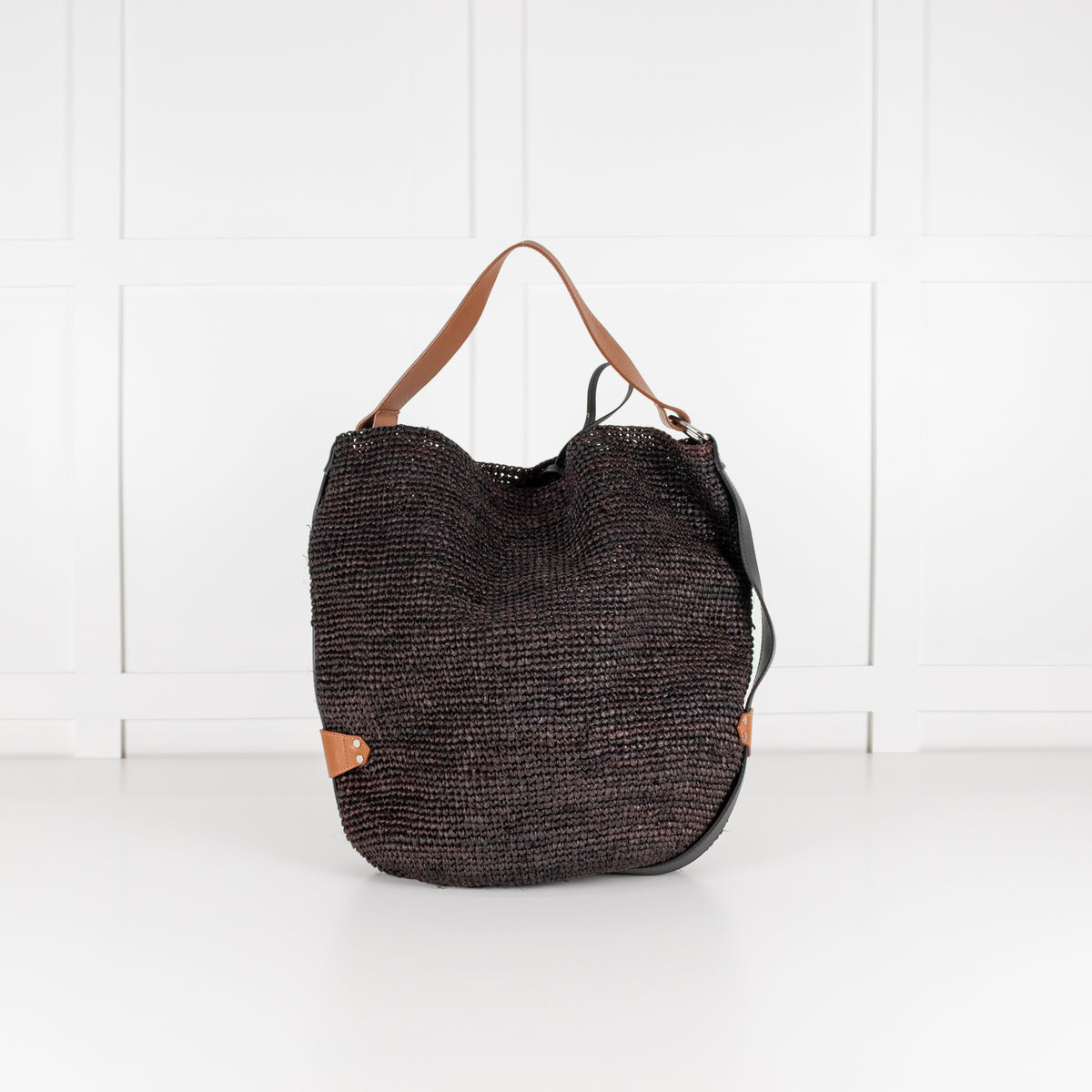 Isabel Marant Brown Raffia Bayia Bag