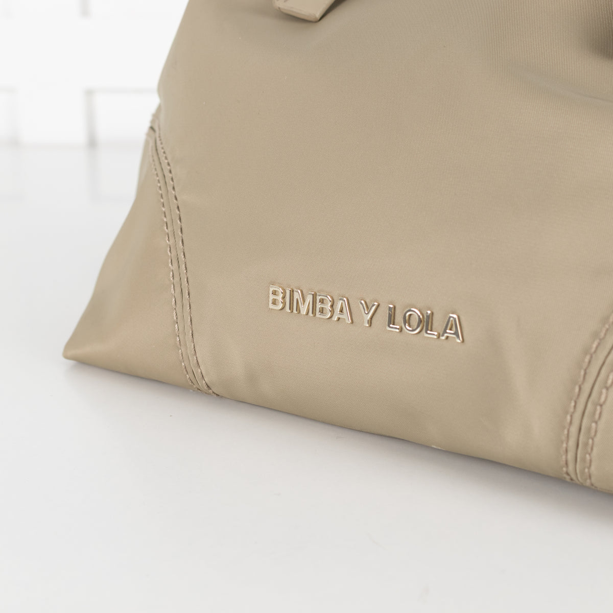 Bimba Y Lola Sage Green Nylon Crossbody Bag