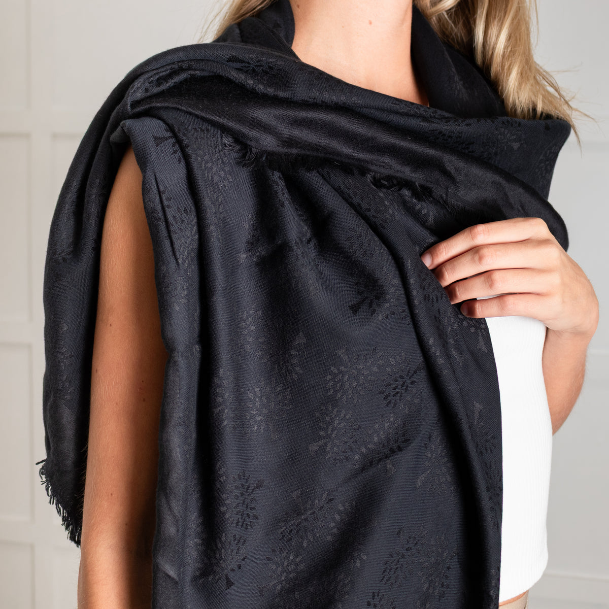 Mulberry Black Tree Scarf