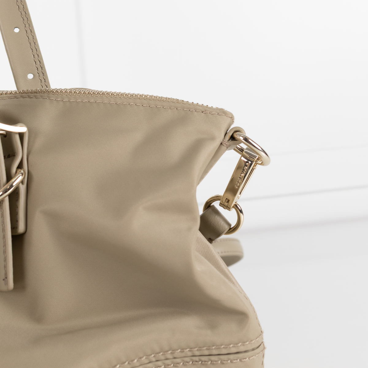 Bimba Y Lola Sage Green Nylon Crossbody Bag