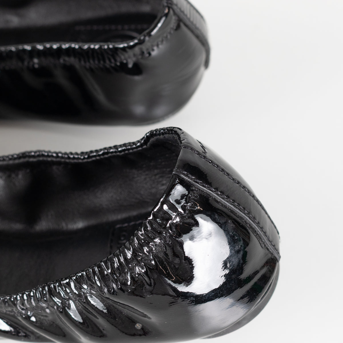 Tory Burch Black Patent Bow Flat Pumps
