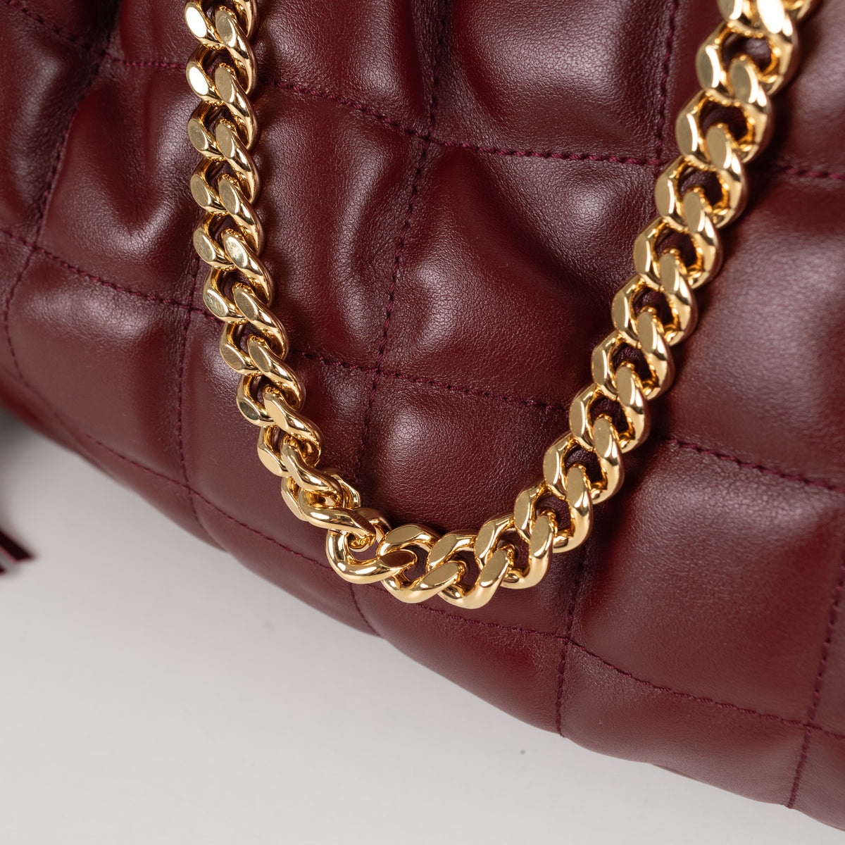 Gucci Burgundy Large Deco Tote