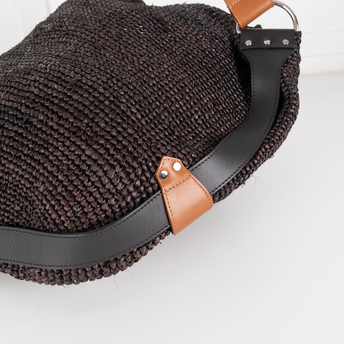 Isabel Marant Brown Raffia Bayia Bag