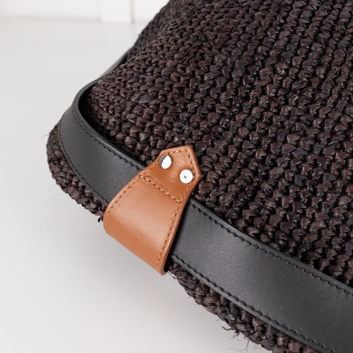 Isabel Marant Brown Raffia Bayia Bag