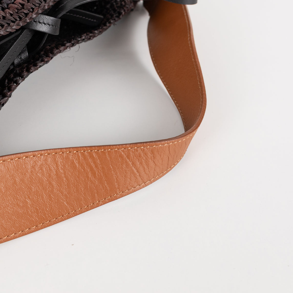 Isabel Marant Brown Raffia Bayia Bag