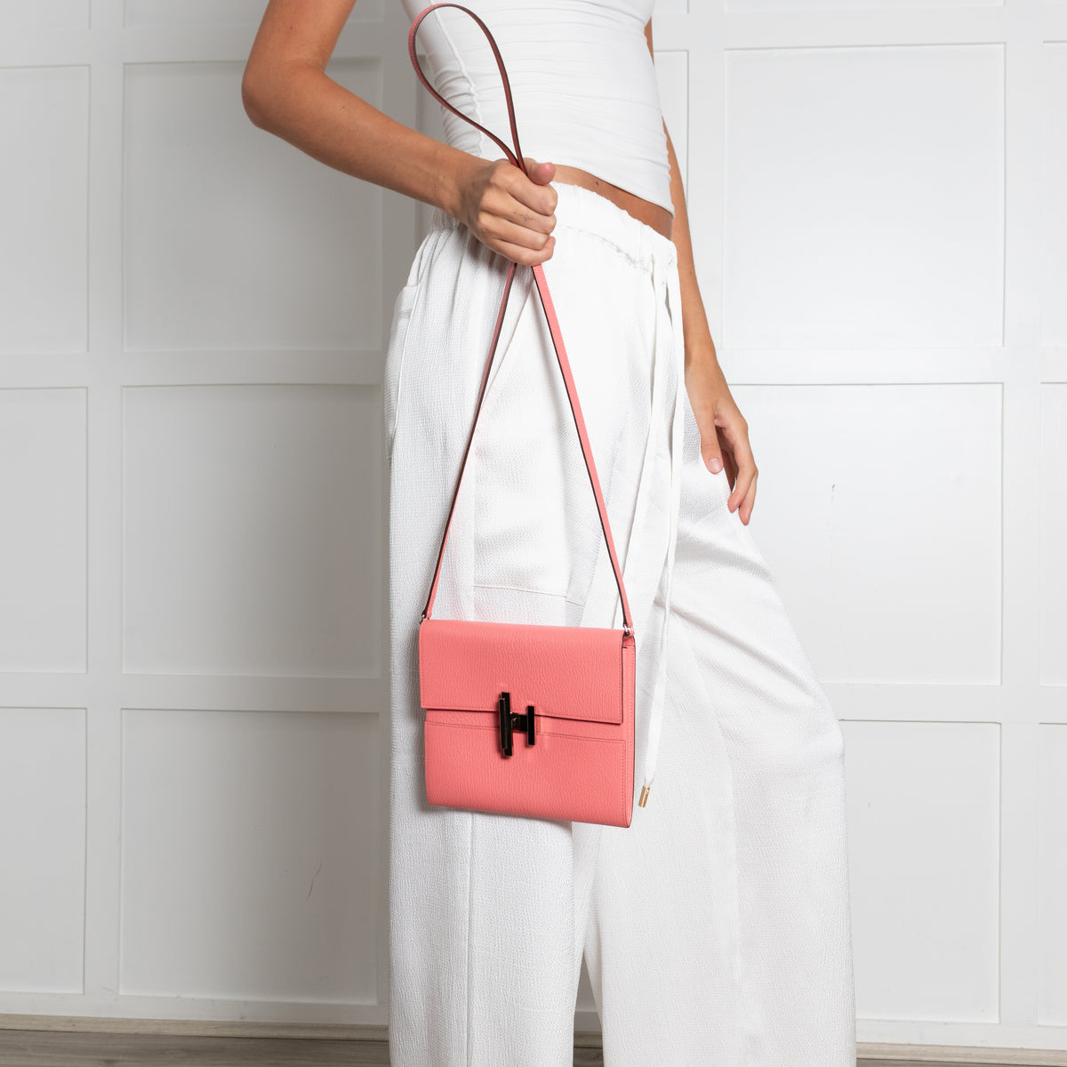 Hermes Rose d'Ete Chevre Cinhetic To Go Wallet