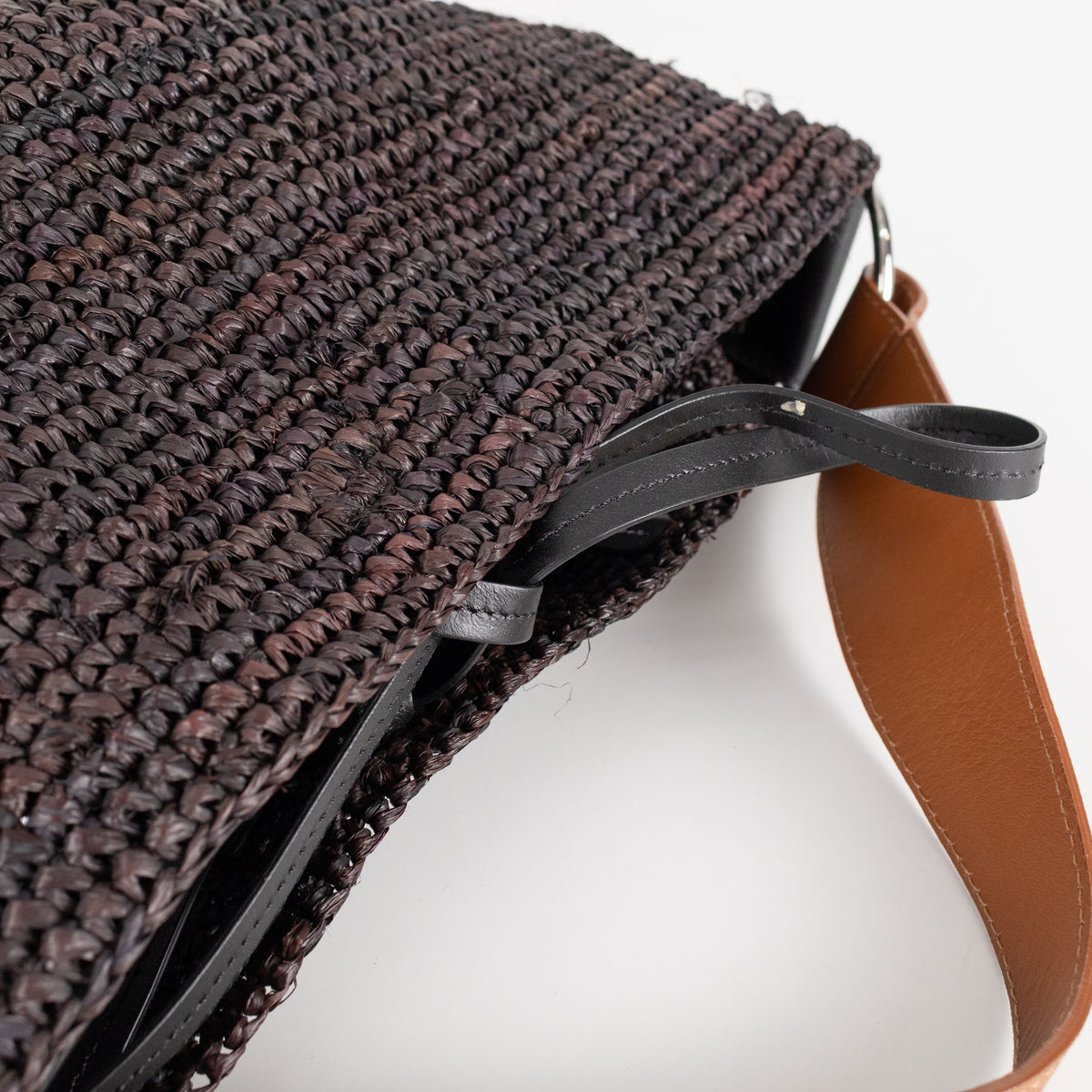 Isabel Marant Brown Raffia Bayia Bag