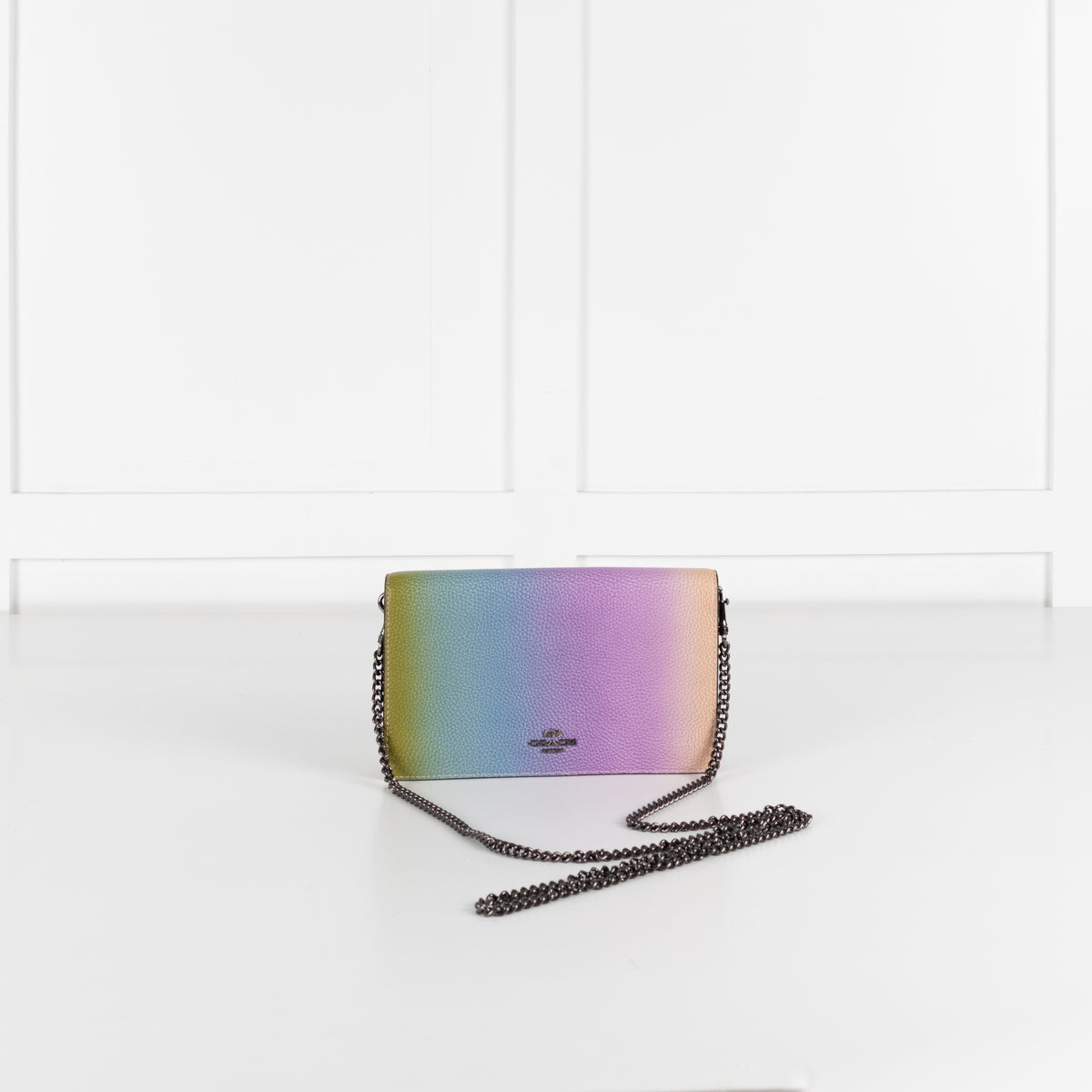 Coach Multi Rainbow Ombre Hayden Fold Over Crossbody Bag