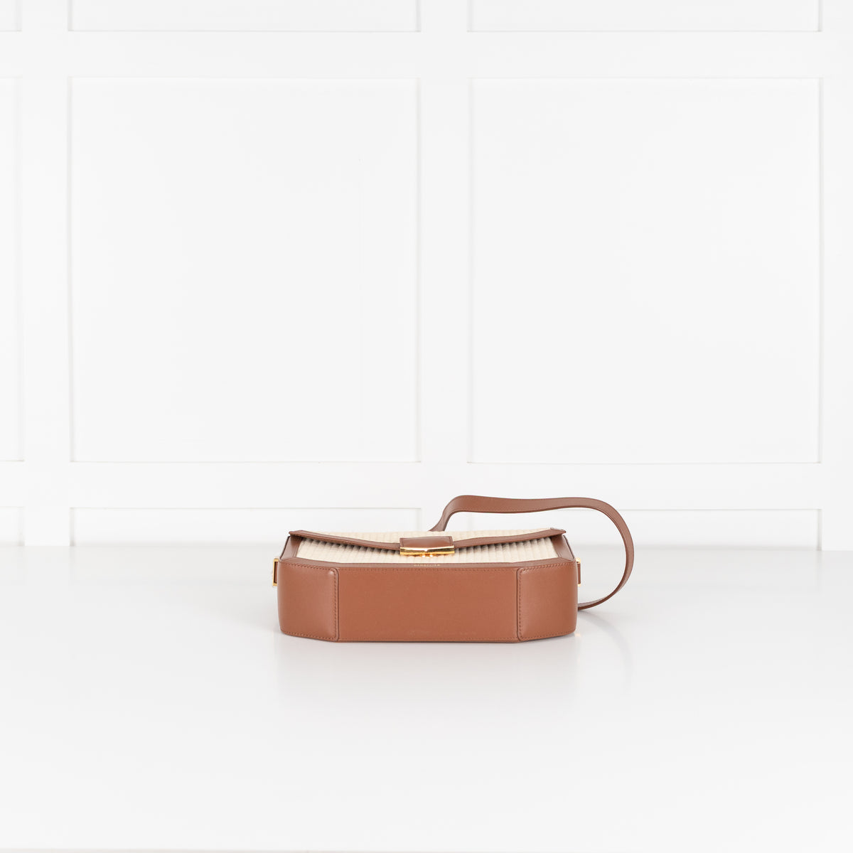 DeMellier The Vancouver Tan & Raffia Crossbody Bag