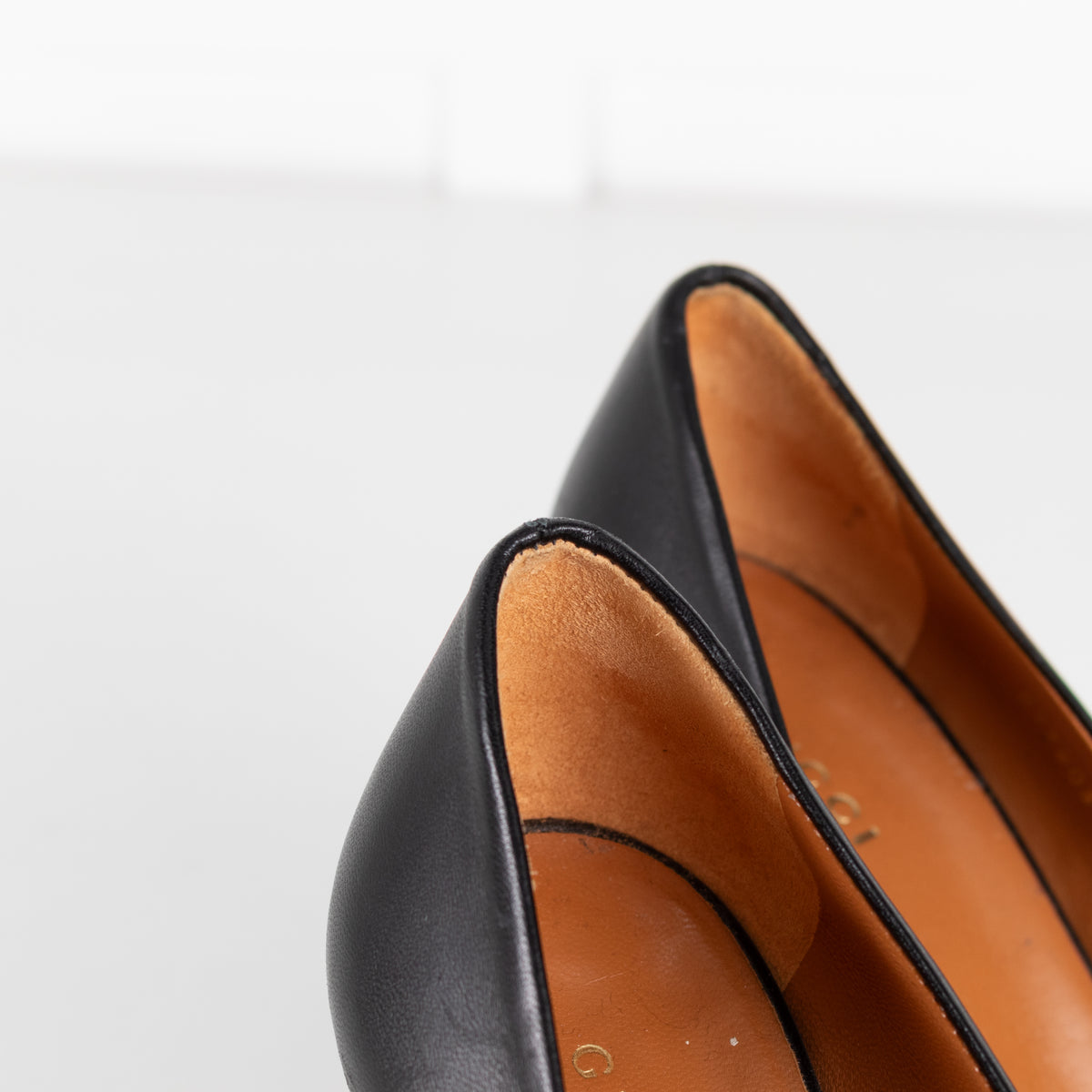 Gucci Black Open-Toe Wedge-Heeled Stilettos