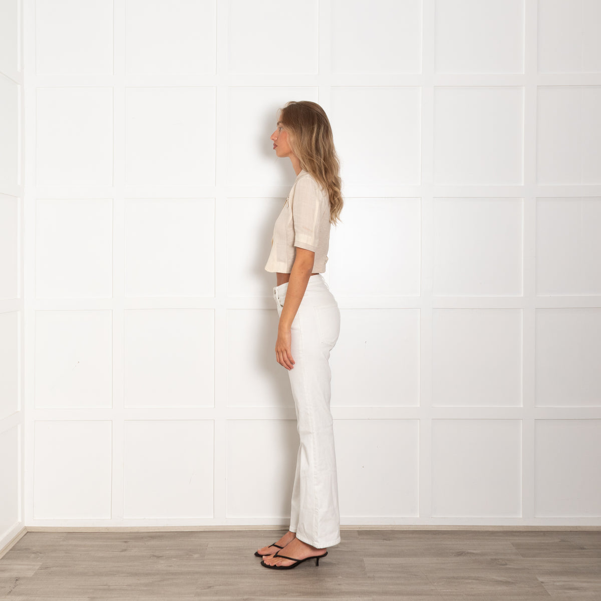 Brunello Cucinelli Beige Short Sleeve Cropped Jacket