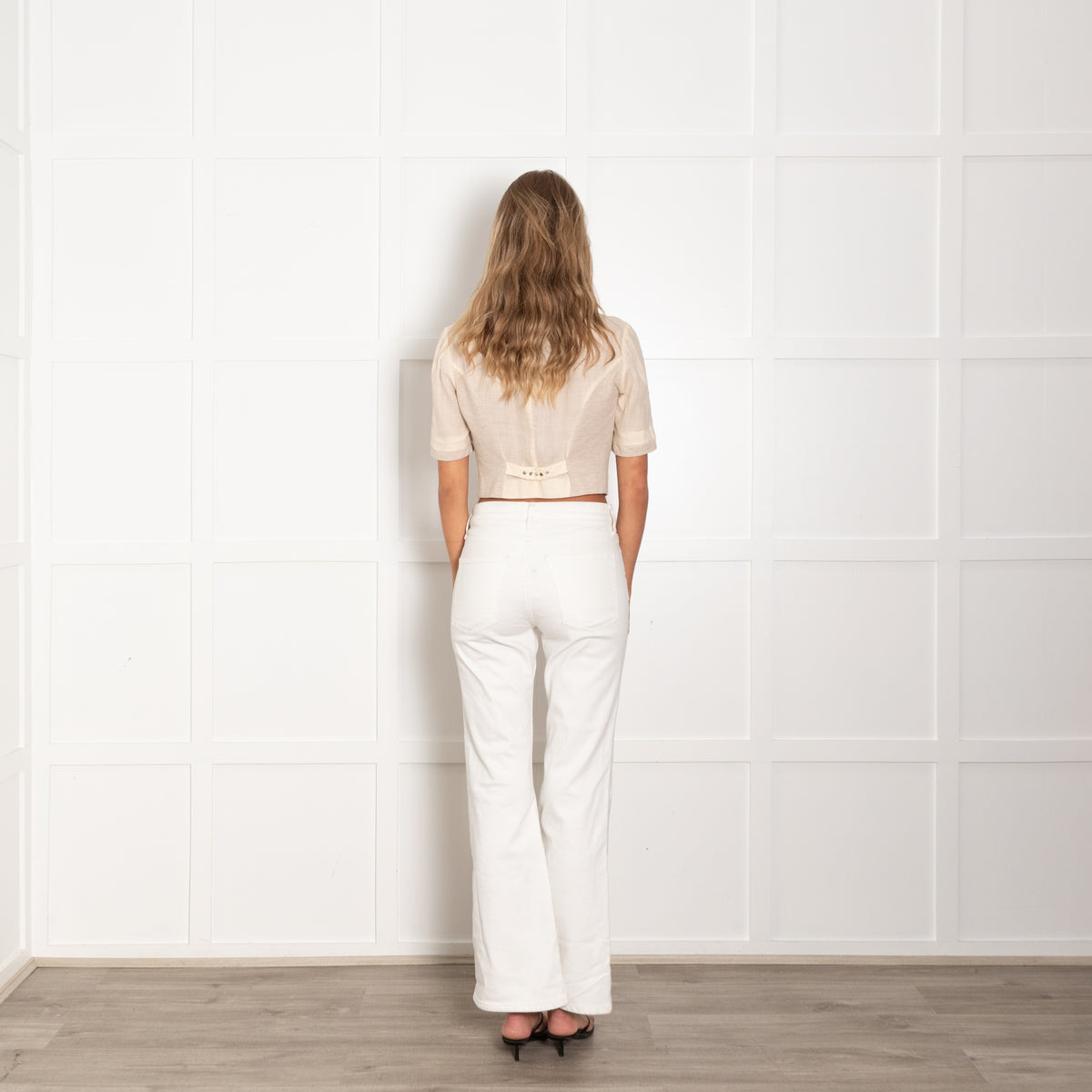Brunello Cucinelli Beige Short Sleeve Cropped Jacket