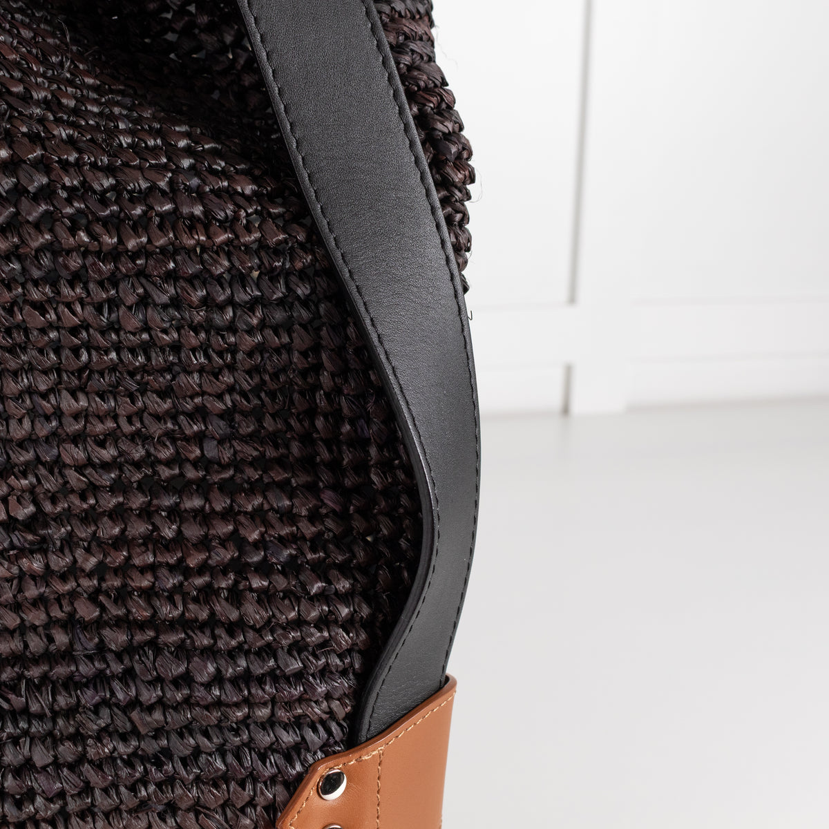 Isabel Marant Brown Raffia Bayia Bag