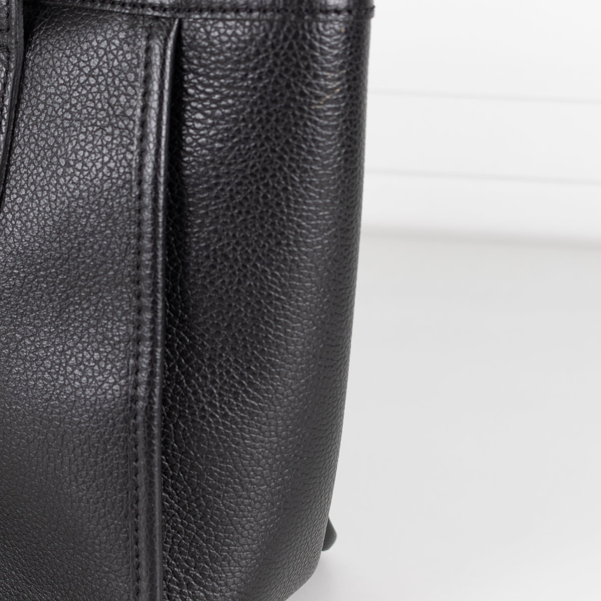 Longchamp Black Le Foulonne Leather Shoulder Tote Bag