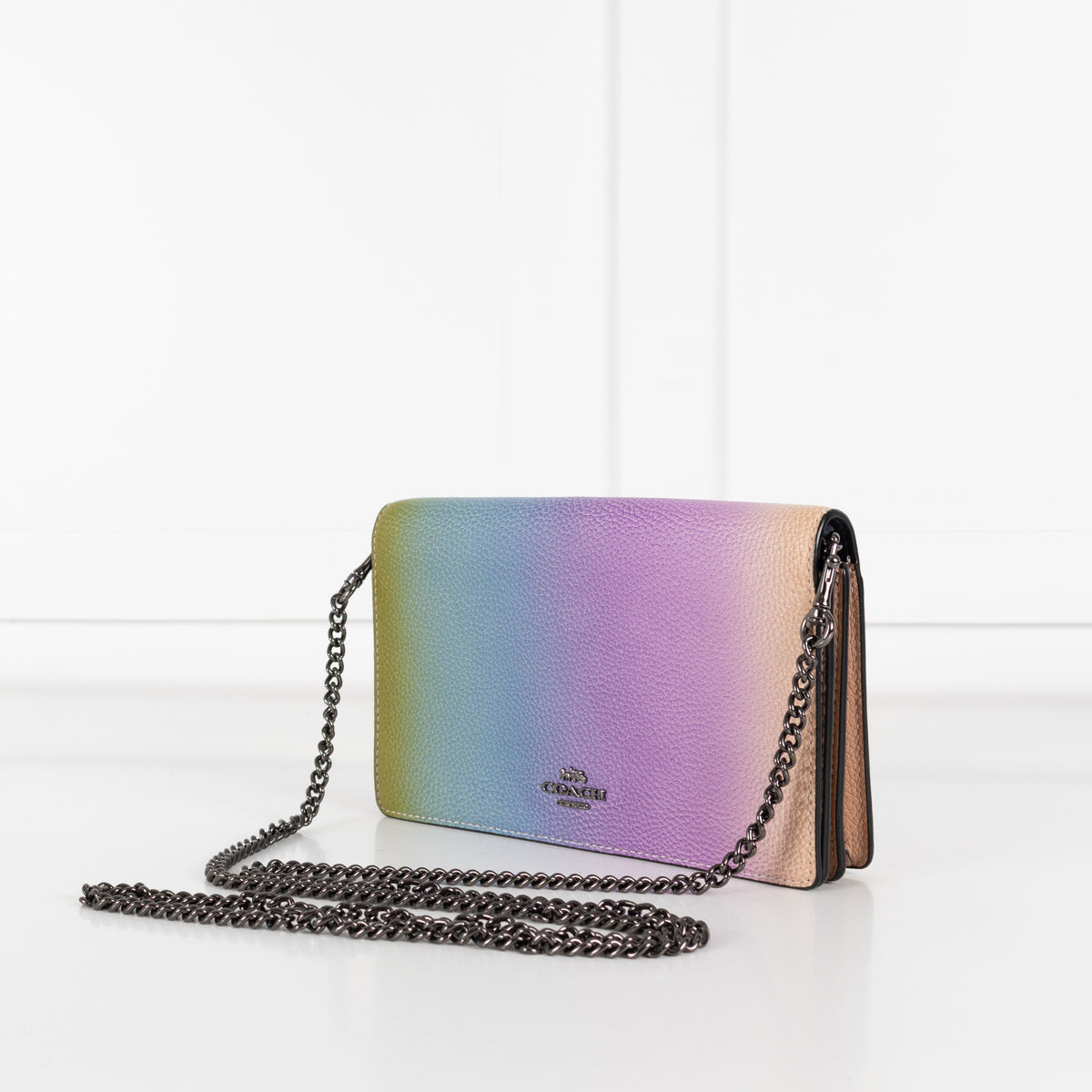 Coach Multi Rainbow Ombre Hayden Fold Over Crossbody Bag