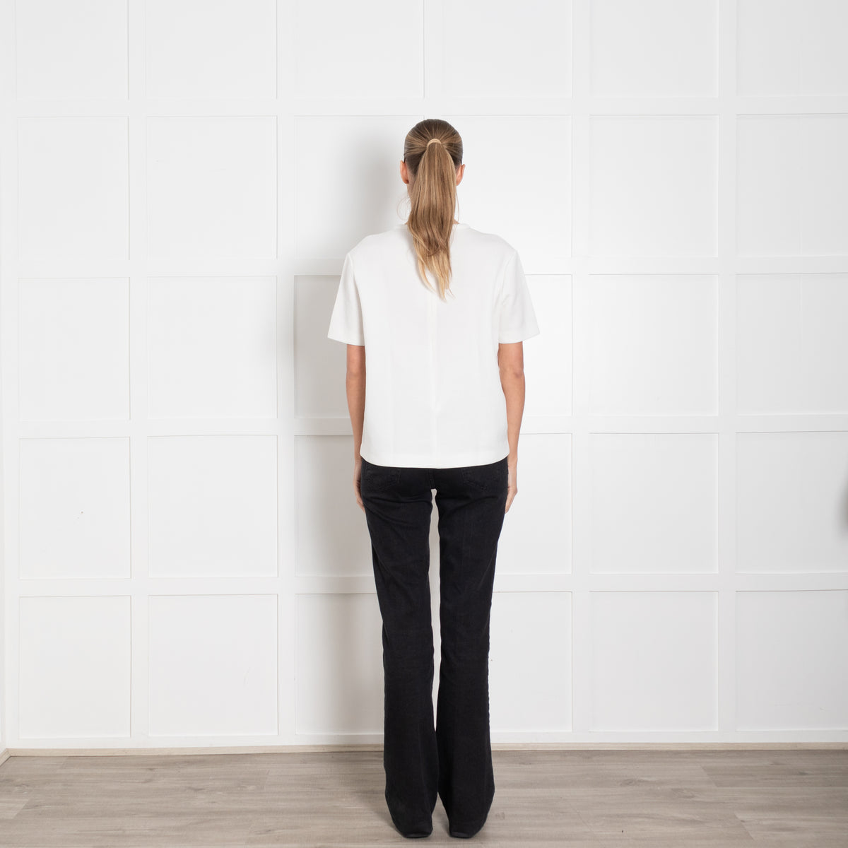 Stella McCartney White Embroidered Short Sleeve Top