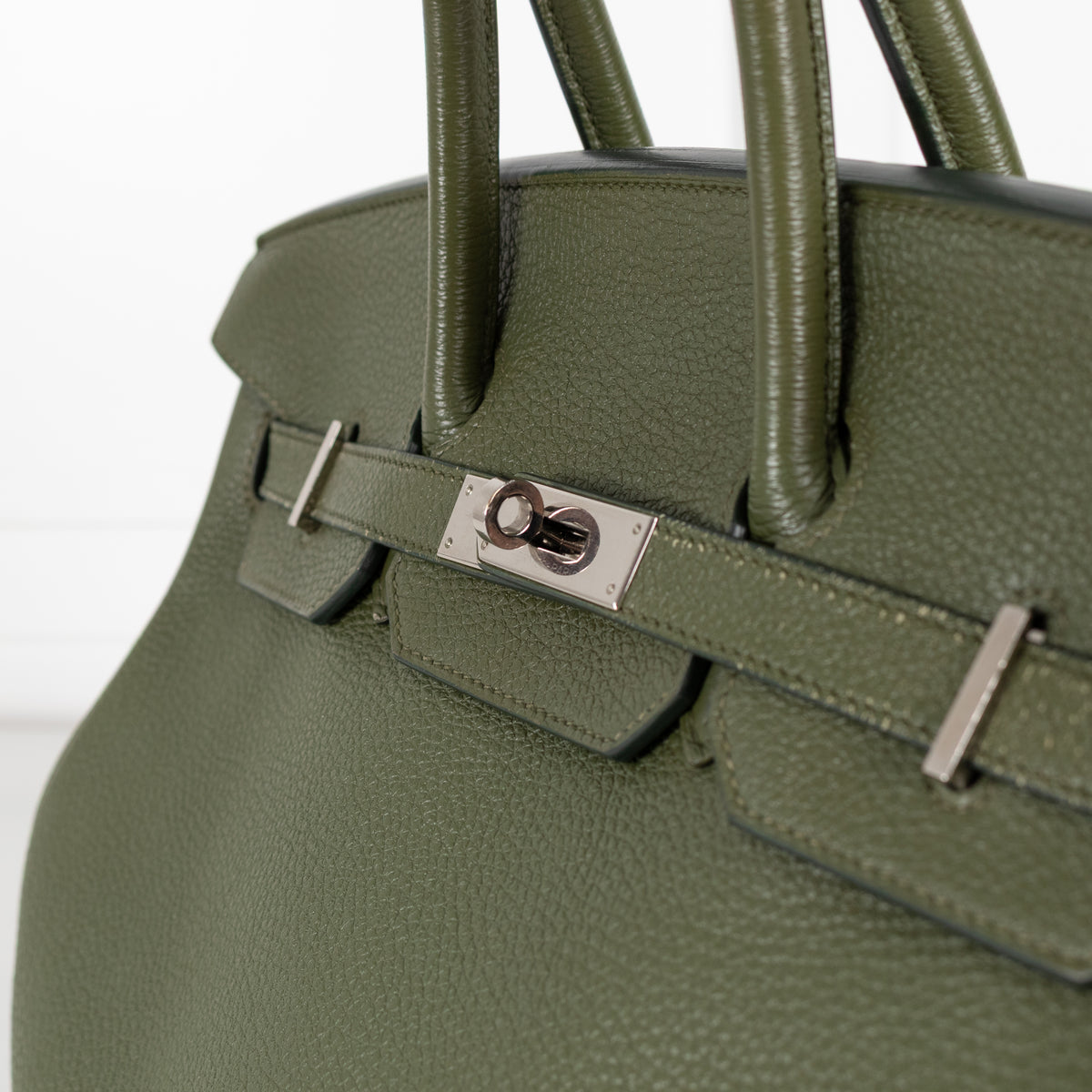 Hermes Vert Chartreuse Togo Birkin 35 Bag