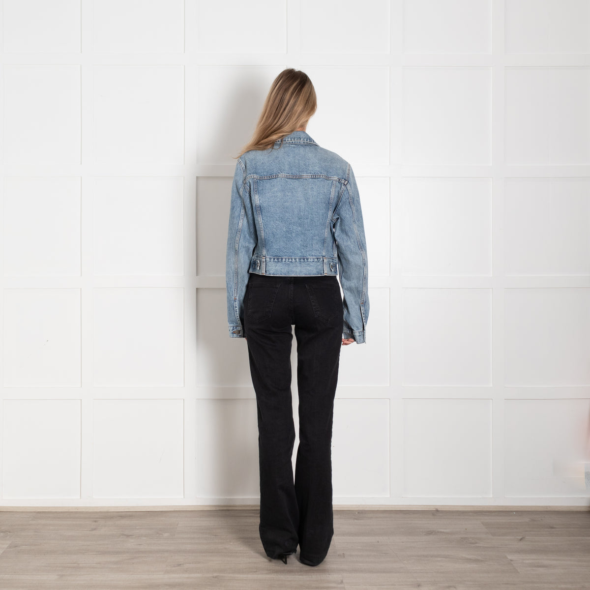 Khaite Blue Denim Short Jacket